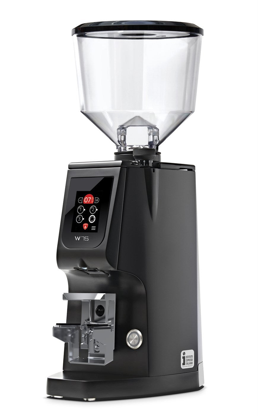 Eureka Atom W 75 grind-by-weight espresso grinder, matt black