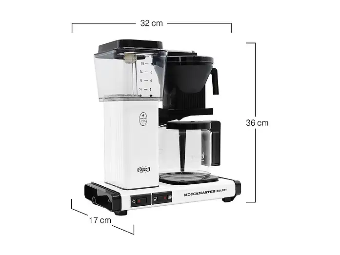 Moccamaster KBG Select Matt White – view 3