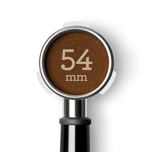 Sage the Dosing Funnel op een portafilter van 54 mm