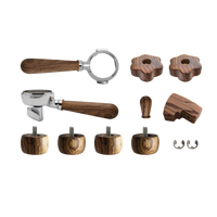 Lelit Upgrade Kit for Bianca – Wooden Handles with Portafilter – Zebrano