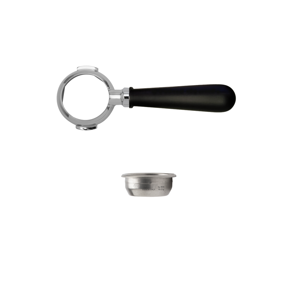 Lelit58 Bottomless Portafilter – 58 mm – Black