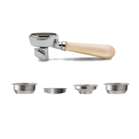 Lelit58 Portafilter – 58 mm with Spouts – 2-way, Maple