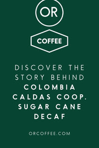 Colombia Sugarcane Decaf info cards 50pcs