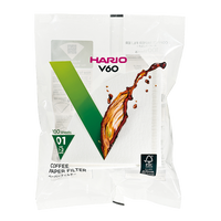 Hario V60 papieren filters, wit, maat 01