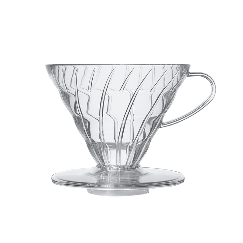 Hario V60 Plastic Dripper, transparent, size 02