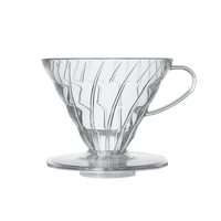 Hario V60 Plastic Dripper, transparent, size 02