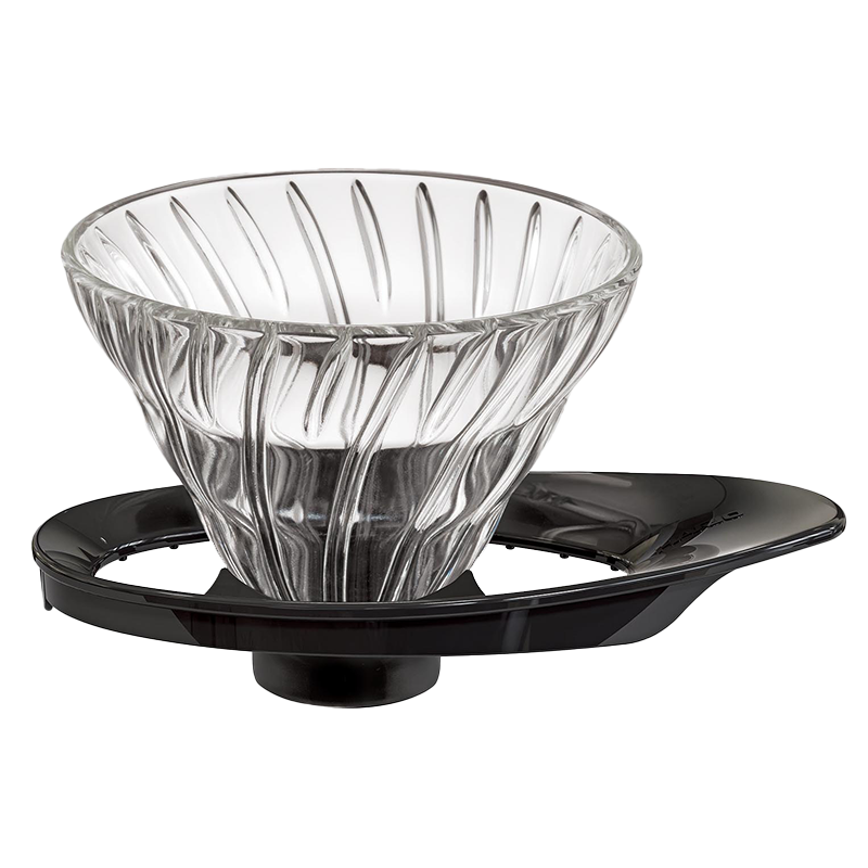 Dripper Hario V60 en verre, noir, taille 01