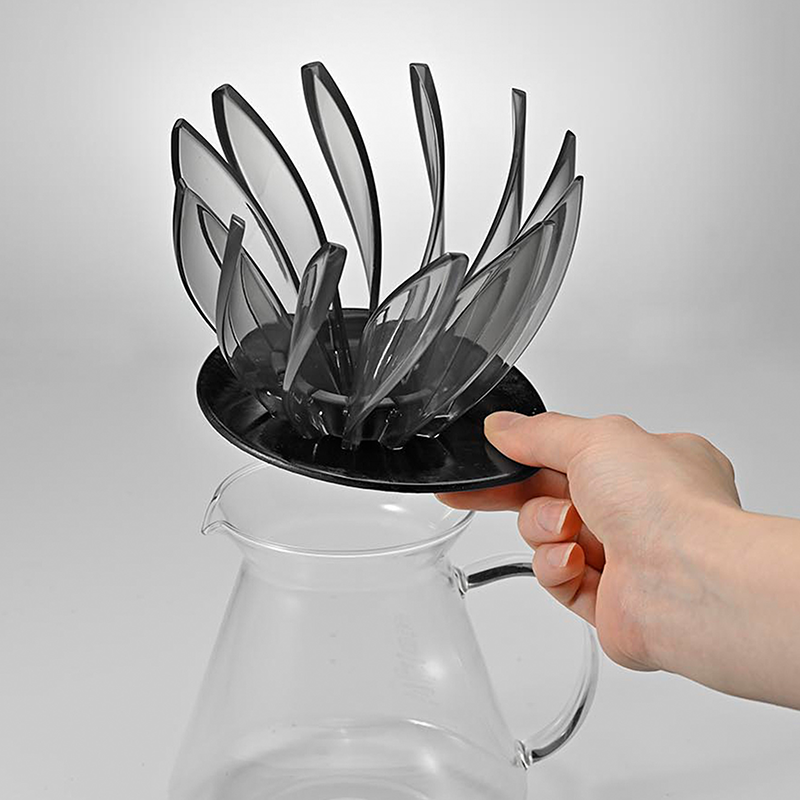 Hario V60 Dripper Suiren, Transparent Black