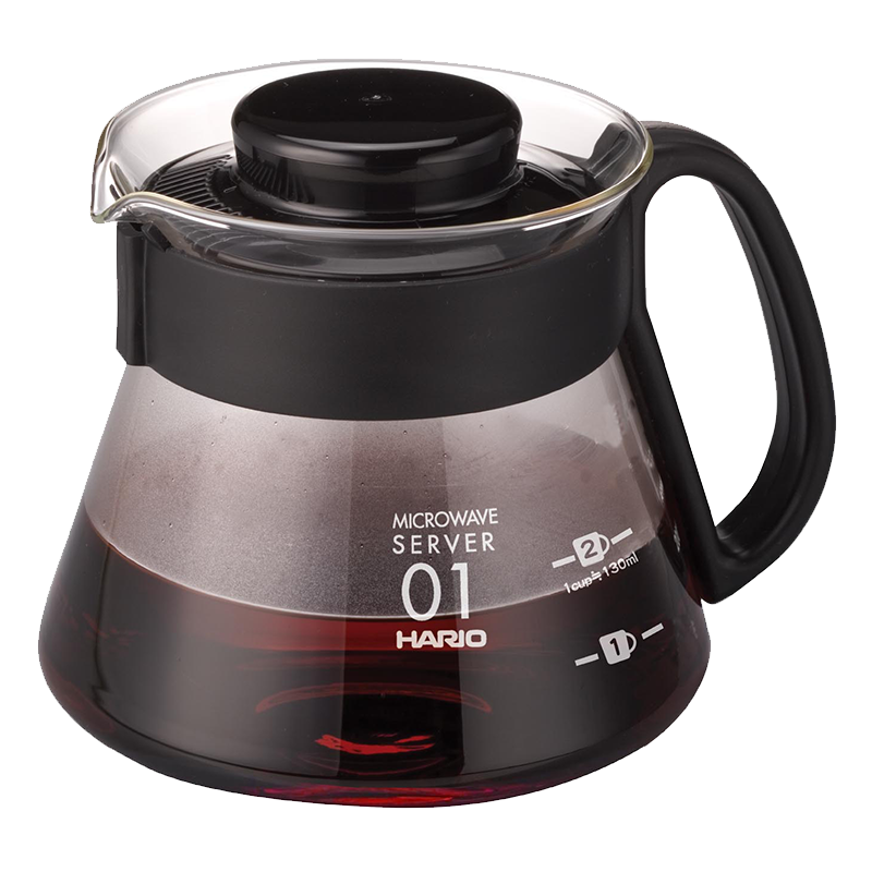 Hario V60 Range Server transparant, maat 01 (360 ml)