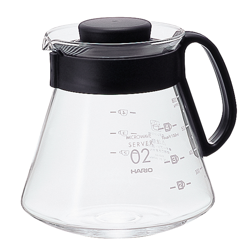 Hario V60 Range Server transparant, maat 02 (600 ml)