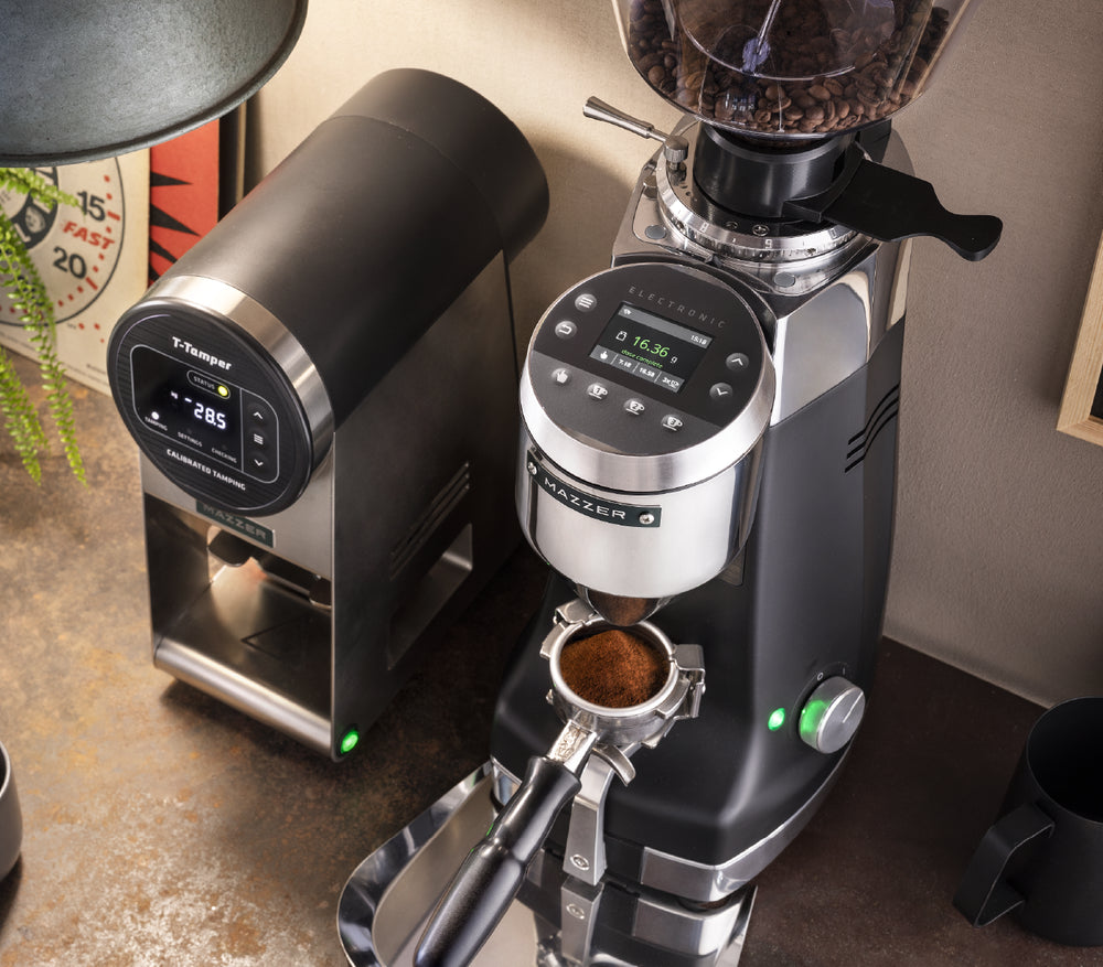 Mazzer Kony G grinder, detail